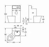 FRANKE HEAVY DUTY COMBINACION WC LAVABO